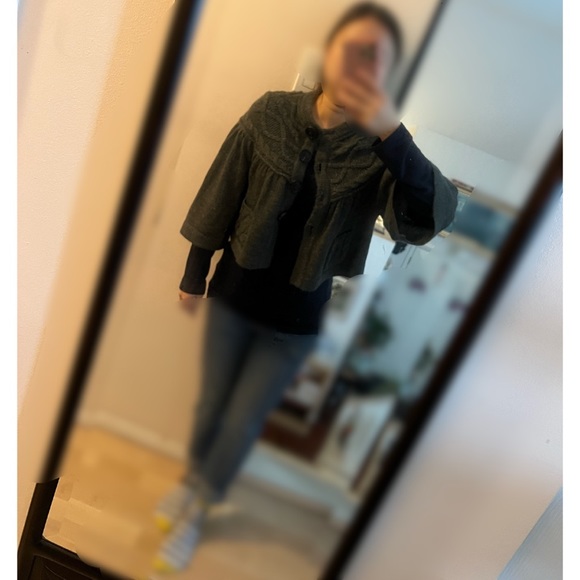 Dex Dark grey knit Short Cardigan - Picture 7 of 7